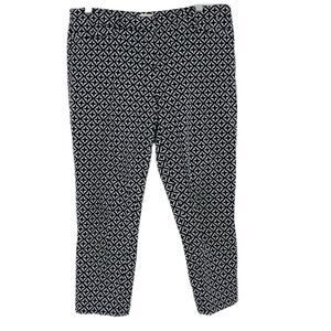 LAUNDRY by SHELLI SEGAL Geometric Cropped Casual Pants
